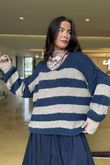 Big Softie Block Stripe Cobain Knit Denim